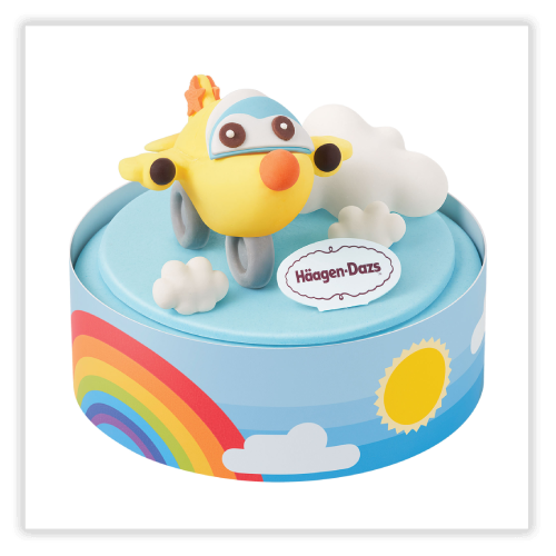 Haagen Dazs decorated cake in Fly To The Sky theme