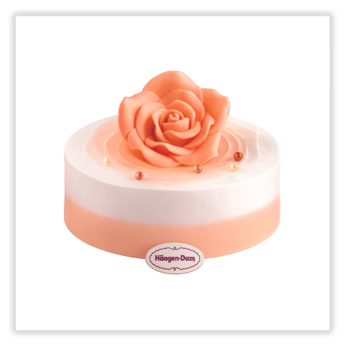 Haagen Dazs decorated cake in Song of roses